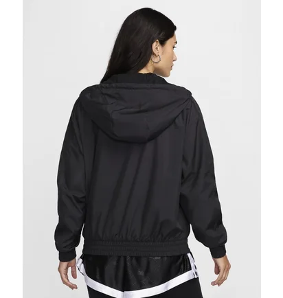 Олимпийка женская Nike Sportswear Classic Wovens Loose Uv Hooded Jacket Black FV6298-010