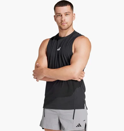 Майка чоловіча Adidas Designed For Training Workout Tank Black IK9726