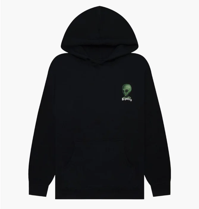 Худі чоловіче RipNDip We Come In Peace Black RNDSUM24128