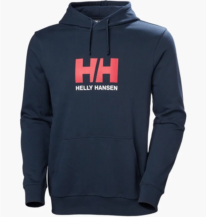 Худі чоловіче Helly Hansen Logo Hoodie Blue 54582-597