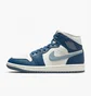 Кроссовки женские Air Jordan Air 1 Mid White/Blue BQ6472-414