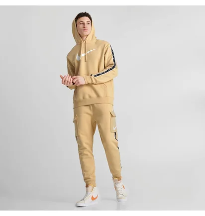 Худи мужское Nike Sportswear Repeat Fleece Pullover Hoodie Yellow Dx2028-252