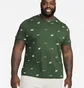 Футболка мужская Nike Club Allover Print T-Shirt Green FD1279-323