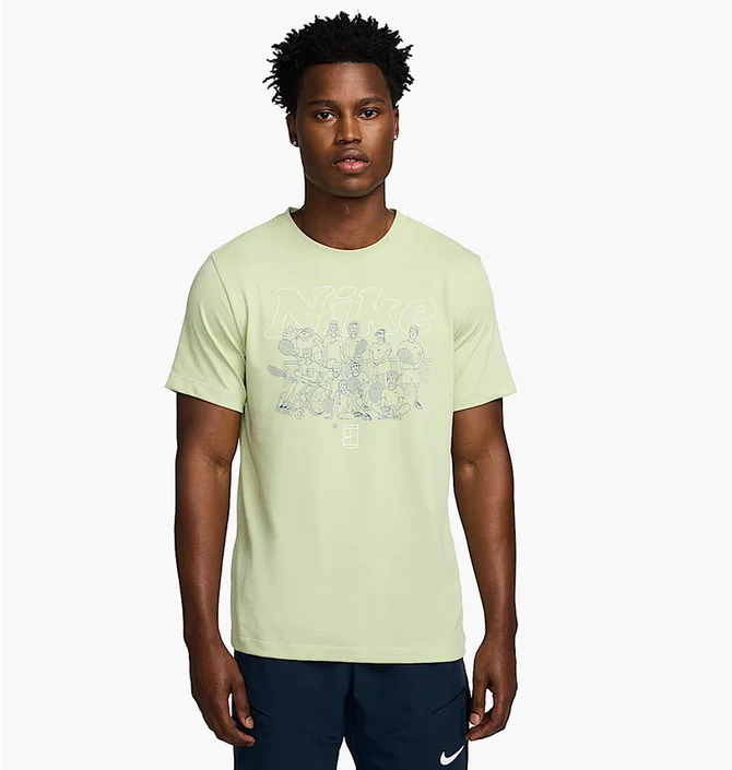 Футболка чоловіча Nike Сourt Training Tee Olive FV8432-371