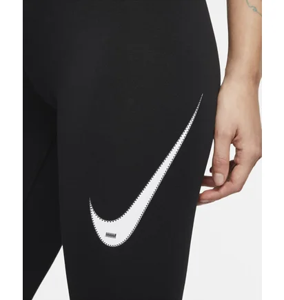 Легінси жіночі Nike W Nsw Swsh Hr Tight Black Dm6207-010