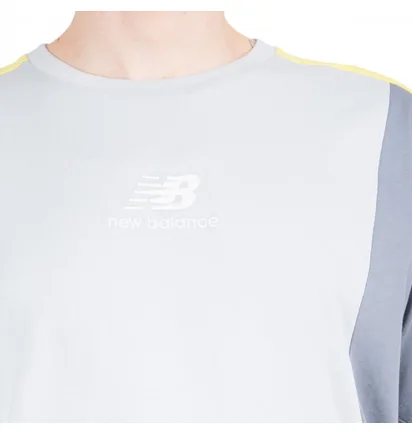 Футболка унісекс New Balance Athletics Color Block T-Shirt White MT11504LCL