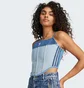 Топ женский Adidas Denim Corset Blue IW5671