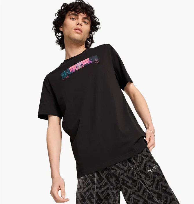 Футболка мужская Puma Squid Game Tee Black 627426-01