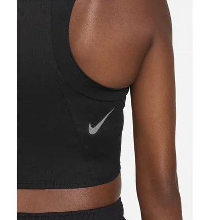 Топ женский Nike W Nk Df Race Crop Black DD5921-010