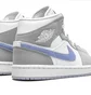 Кроссовки женские Air Jordan Wmns 1 Mid White/Grey BQ6472-105
