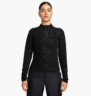 Лонгслив женский Nike 1/4 Dri-Fit Trail Black FB7637-010