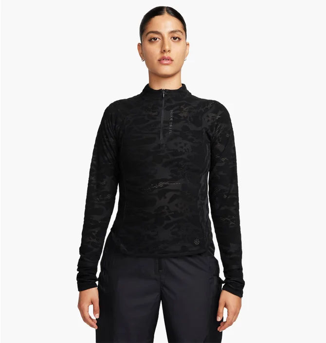 Лонгслів жіночий Nike 1/4 Dri-Fit Trail Black FB7637-010