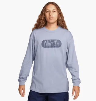 Лонгслив мужской Nike Sb Tee Ls M90 Brnd Rd Oc Light Blue FQ3715-493