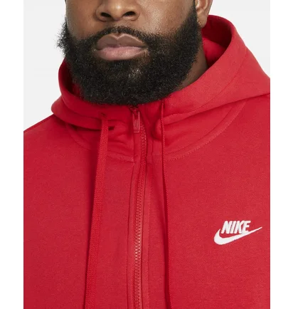 Толстовка чоловіча Nike Mens Full-Zip Hoodie Red Bv2645-657