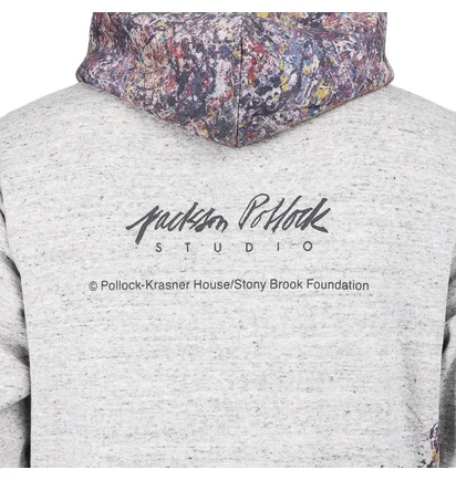 Худи мужское Medicom Adam Et Rope X Jackson Pollock Studio Grey GMM-HOODIE-DARK-GREY