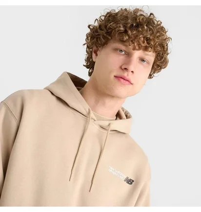 Худи мужское New Balance MenS Tone Logo Hoodie Beige MT51770-CREAM