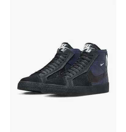 Кросівки унісекс Nike Sb Zoom Blazer Mid Premium Skate Shoes Blue/Black FD5113-400