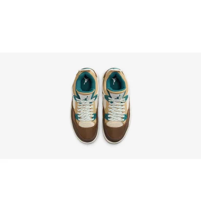 Кроссовки детские Air Jordan 4 Retro Cacao Wow Olive/Brown FB2214-200
