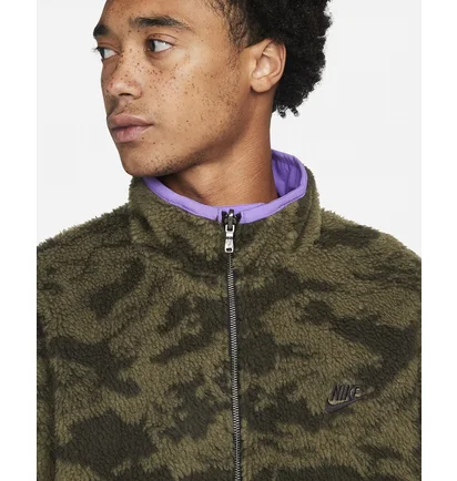 Кофта чоловіча Nike Club+ Winter Camo/Green Dq4884-542