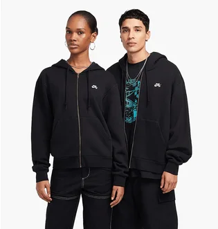 Толстовка унисекс Nike Sb U Flc Fz Hd Essntl Logo Black FZ8796-010