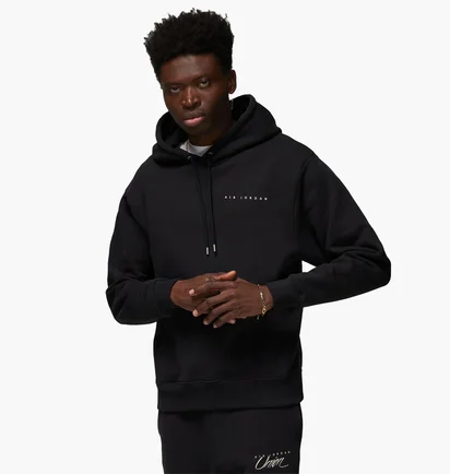 Худи мужское Air Jordan Fleece Hoodie X Union La Black DV7334-010