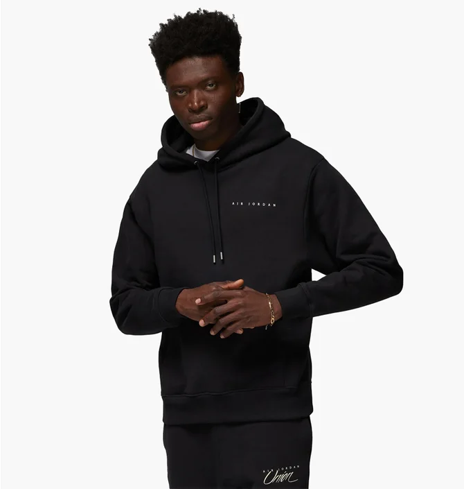 Худи мужское Air Jordan Fleece Hoodie X Union La Black DV7334-010