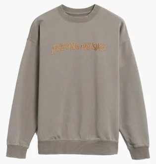 Свитшот мужской Fucking Awesome Distressed Stamp Crew Beige PN25324