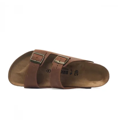 Тапочки чоловічі BIRKENSTOCK Arizona Bs Cognac Clh Brown 1028272