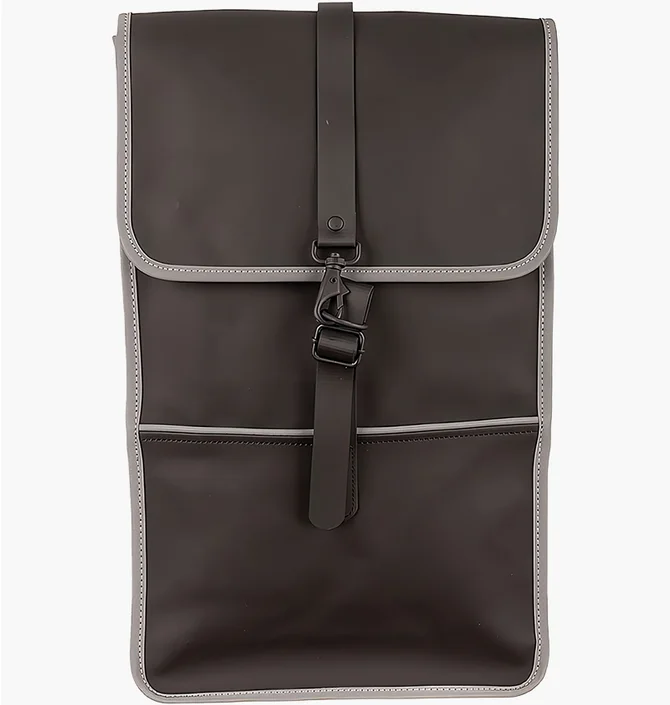 Рюкзак унісекс Rains Backpacks Brown 1220-BLACKREFLECTIVE