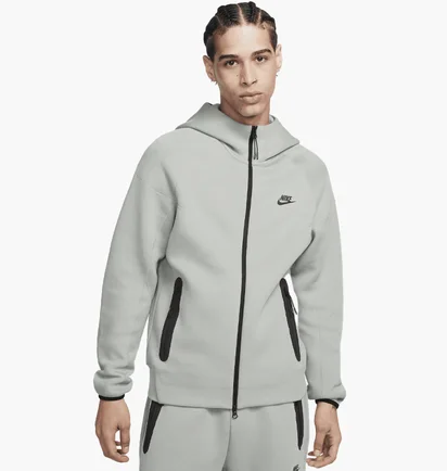 Толстовка чоловіча Nike Tech Fleece Fz Wr Grey FB7921-330