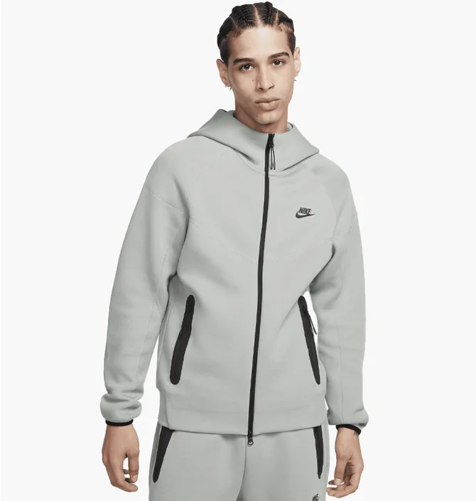 Толстовка чоловіча Nike Tech Fleece Fz Wr Grey FB7921-330