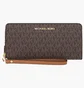 Гаманець жіночий Michael Kors Jet Set Travel Monogram Continental Leather Wallet Brown 35F8GTVT3B-BROWN-66204
