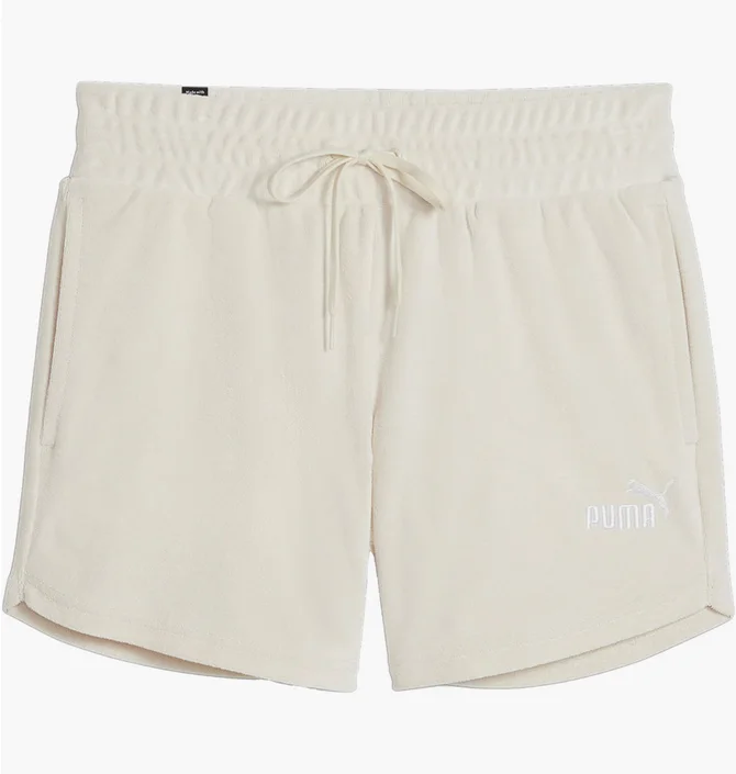 Шорты женские Puma Ess Elevated Shorts Beige 677946-87