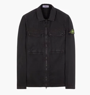 Сорочка чоловіча STONE ISLAND Old Effect Black 7915102WN-V0129