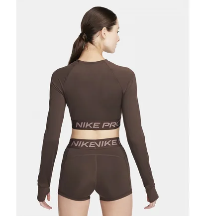 Лонгслив женский Nike Dri-Fit Pro 365 Brown FV5484-237