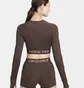 Лонгслив женский Nike Dri-Fit Pro 365 Brown FV5484-237