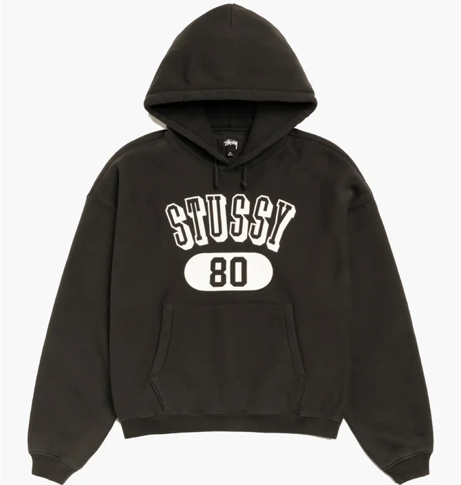 Худи унисекс Stussy 80 Relaxed Black 118561-0034