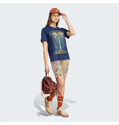 Футболка женская Adidas X Farm Rio Graphic T-Shirt Blue IV9758