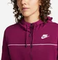Толстовка жіноча Nike W Nsw Mlnm Essntl Flc Fz Hdy Violet CZ8338-610