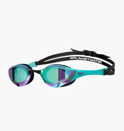 Очки для плавания унисекс Arena Cobra Edge Swipe Mr Black/Turquoise 006870-180