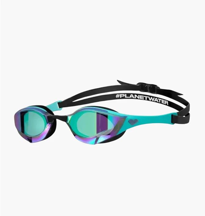 Очки для плавания унисекс Arena Cobra Edge Swipe Mr Black/Turquoise 006870-180