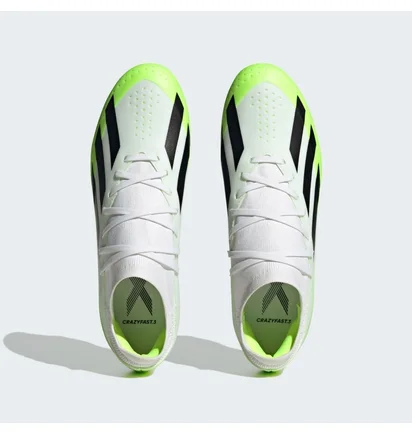 Бутсы мужские Adidas X Crazyfast.3 Firm Ground Cleats White/Green HQ4534