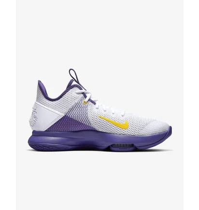Кросівки чоловічі Nike Lebron Witness 4 White/Voltage Purple/Pure Platinum/Metallic Gold BV7427-100