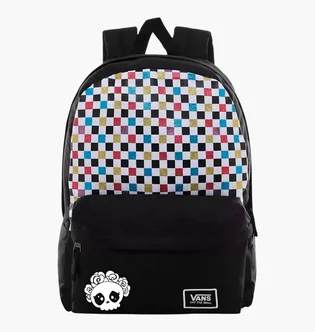 Рюкзак унісекс Vans Glitter Check Realm Multi/Black VN0A48HGUX9