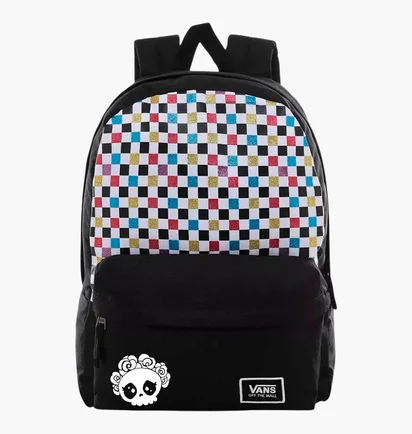 Рюкзак унісекс Vans Glitter Check Realm Multi/Black VN0A48HGUX9