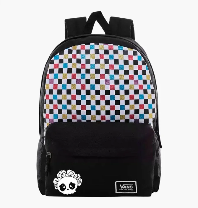Рюкзак унісекс Vans Glitter Check Realm Multi/Black VN0A48HGUX9