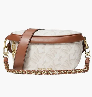 Сумка жіноча Michael Kors Slater Extra-Small Empire Signature Logo Sling Pack Beige 30H3G04M0B-VANILLA-LUGGAGE-78823