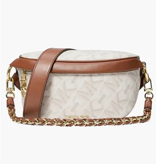 Сумка жіноча Michael Kors Slater Extra-Small Empire Signature Logo Sling Pack Beige 30H3G04M0B-VANILLA-LUGGAGE-78823