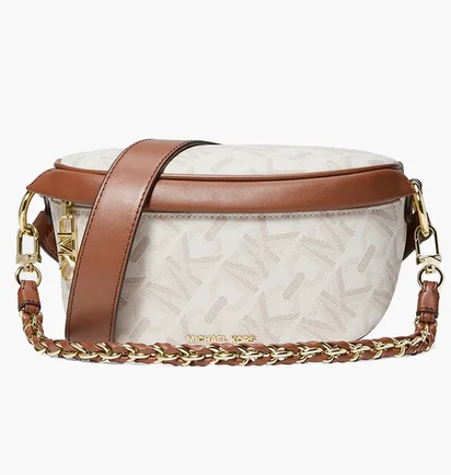 Сумка жіноча Michael Kors Slater Extra-Small Empire Signature Logo Sling Pack Beige 30H3G04M0B-VANILLA-LUGGAGE-78823