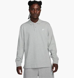 Кофта мужская Nike Club Longsleeve-Polo Grey FQ3417-063